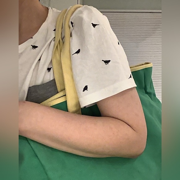 GAP EUC Vintage Green & Yellow summer beach bag - Picture 16 of 16